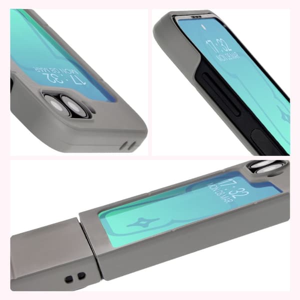 Bizon-skal Tur för Galaxy Z Flip6, ljusgrå