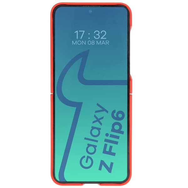 Bizon-skal Tur för Galaxy Z Flip6, rött