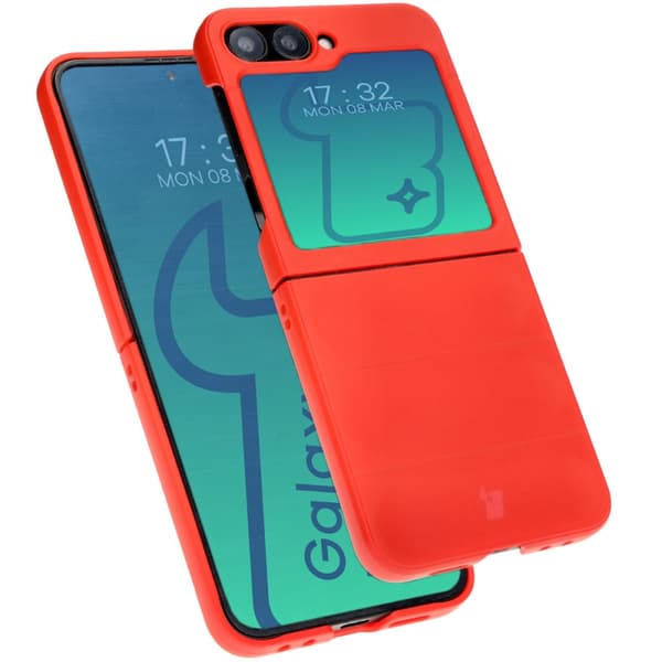 Bizon-skal Tur för Galaxy Z Flip6, rött