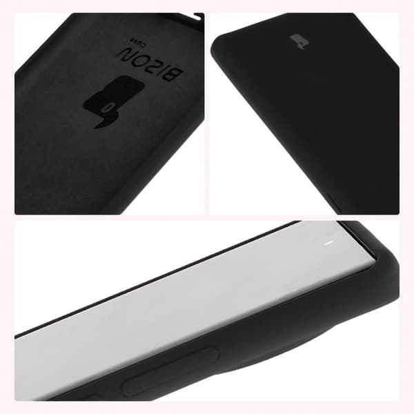 Bizon pehmeä suojakuori Tecno Spark 20 Pro+:lle, musta