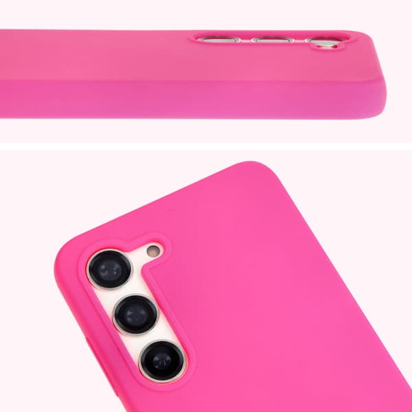 Bizon mjukt skal till Galaxy S23, neonrosa