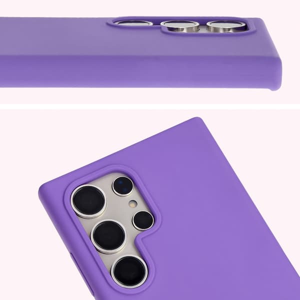 Bizon blødt cover til Galaxy S24 Ultra, lilla