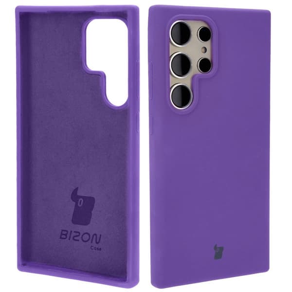 Bizon blødt cover til Galaxy S24 Ultra, lilla