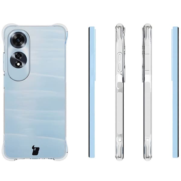 Bizon Case Salpa Fleksibelt Etui til Oppo A60 4G, Gennemsigtig