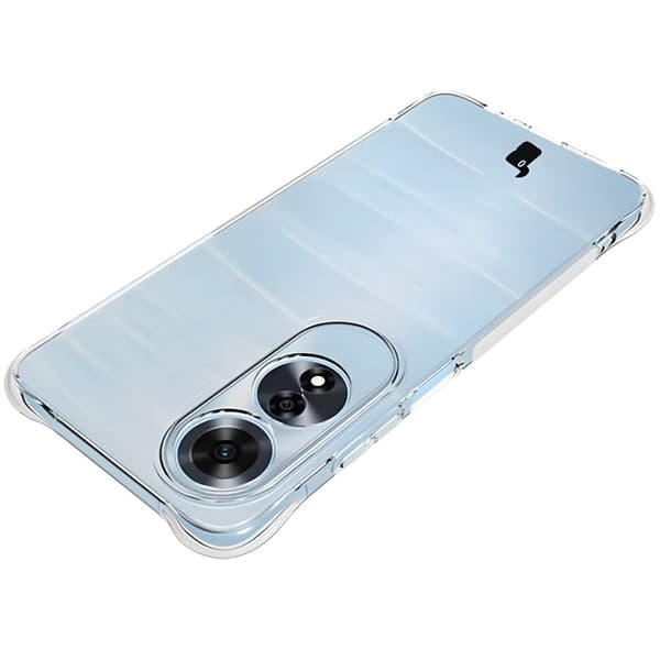 Bizon Case Salpa Fleksibelt Etui til Oppo A60 4G, Gennemsigtig