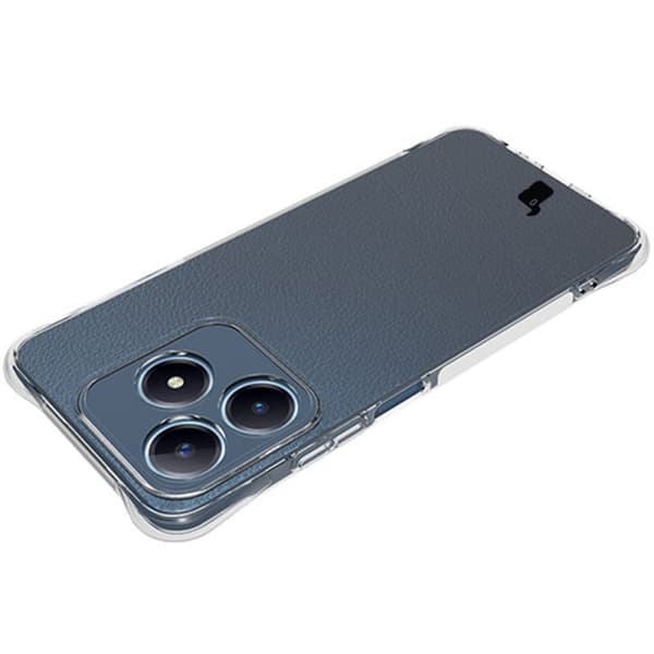 Bizon Case Salpa Joustava Suojakuori Realme C63 4G:lle, Läpinäkyvä