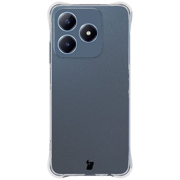 Bizon Case Salpa Joustava Suojakuori Realme C63 4G:lle, Läpinäkyvä