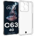 Pikkukuva 1 / 6: Bizon Case Salpa Joustava Suojakuori Realme C63 4G:lle, Läpinäkyvä