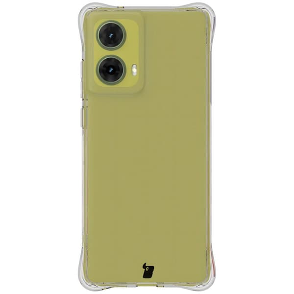 Bizon Case Clear Pack Flexibelt Skal + 2x Skärmskydd för Motorola Moto G85 5G, Transparent