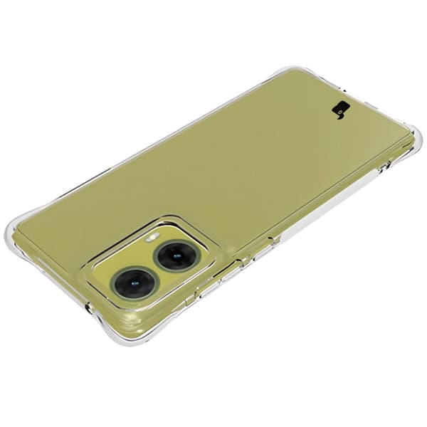 Bizon Case Clear Pack Flexibelt Skal + 2x Skärmskydd för Motorola Moto G85 5G, Transparent