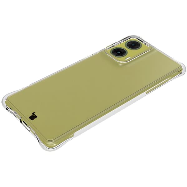 Bizon Case Clear Pack Flexibelt Skal + 2x Skärmskydd för Motorola Moto G85 5G, Transparent