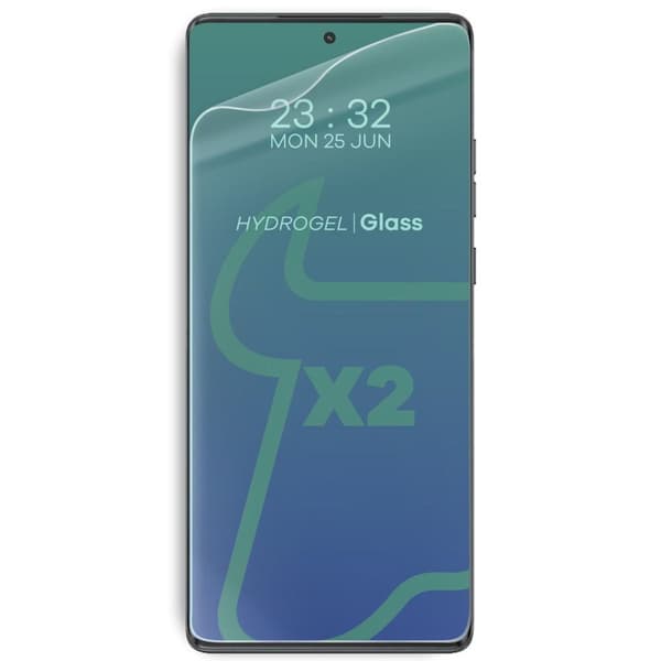 Bizon Case Clear Pack Flexibelt Skal + 2x Skärmskydd för Motorola Moto G85 5G, Transparent