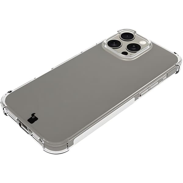 Bizon Case Salpa joustava suojakuori iPhone 16 Pro Maxille, läpinäkyvä