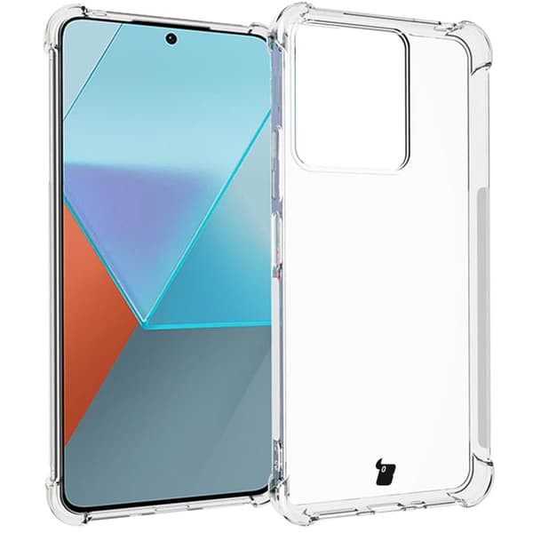 Etui + 2x Bizon-etui i hærdet glas, klar pakke til Xiaomi Redmi 13 4G