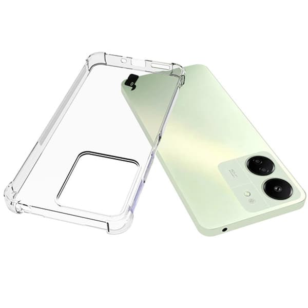 Etui + 2x Bizon-etui i hærdet glas, klar pakke til Xiaomi Redmi 13 4G