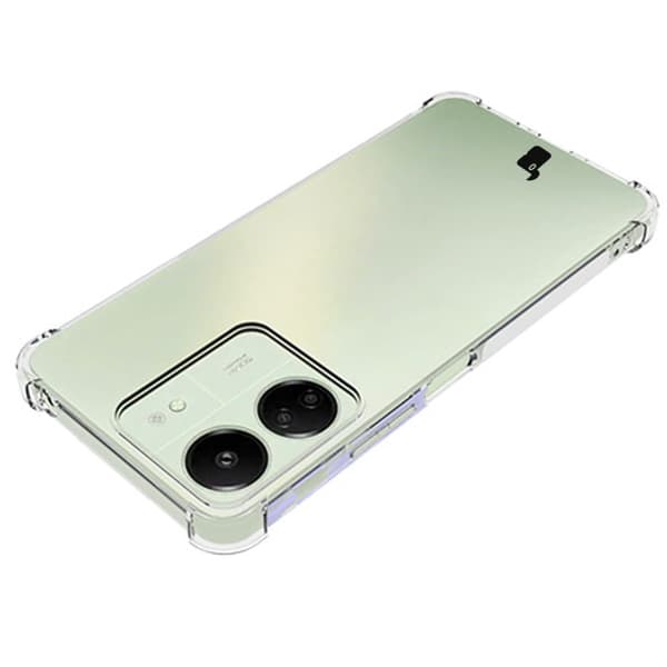 Etui + 2x Bizon-etui i hærdet glas, klar pakke til Xiaomi Redmi 13 4G