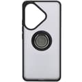 Pikkukuva 2 / 9: Bizon Case Hybrid Sormus Sormuskotelo Xiaomi Poco F6:lle, savunpunainen mustalla kehyksellä