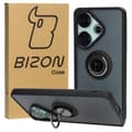 Pikkukuva 1 / 9: Bizon Case Hybrid Sormus Sormuskotelo Xiaomi Poco F6:lle, savunpunainen mustalla kehyksellä