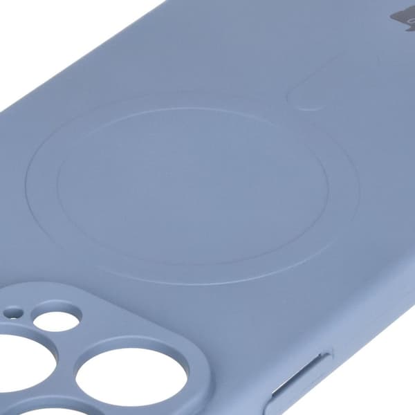 Bizon Magnetic silikonikuori iPhone 16 Pro Maxille, harmaa