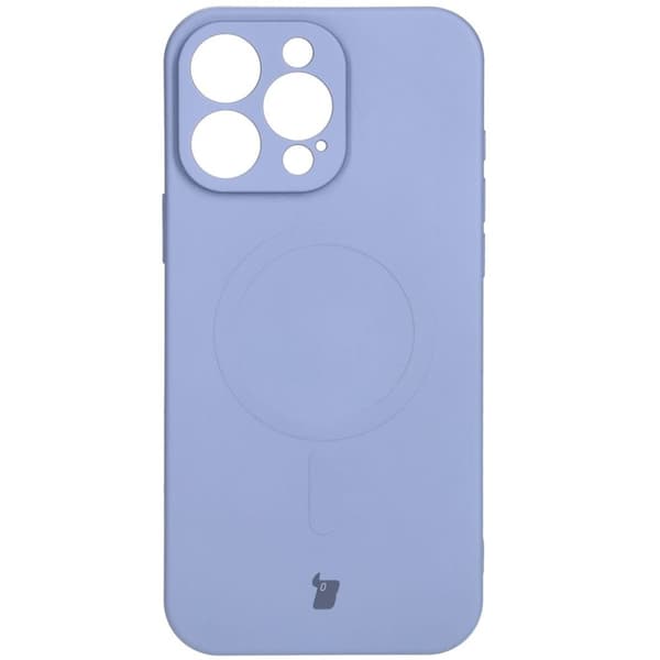 Bizon Magnetic silikonikuori iPhone 16 Pro Maxille, harmaa