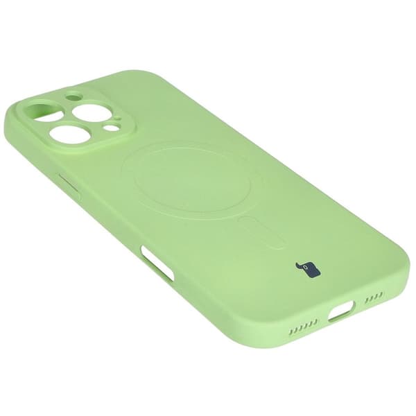 Bizon Magnetic silikonikuori iPhone 16 Pro Maxille, vaaleanvihreä