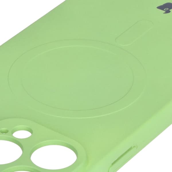 Bizon Magnetic silikonikuori iPhone 16 Pro Maxille, vaaleanvihreä