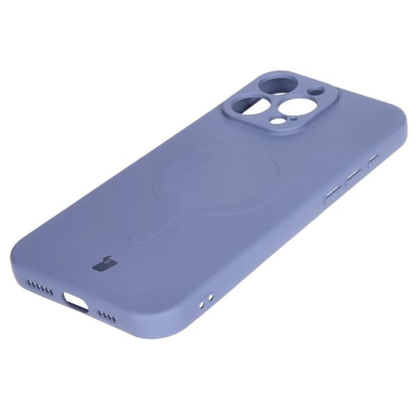 Bizon Silikone Magnetisk Cover til iPhone 16 Pro, Grå
