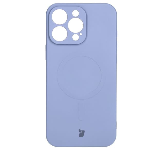 Bizon Silikone Magnetisk Cover til iPhone 16 Pro, Grå