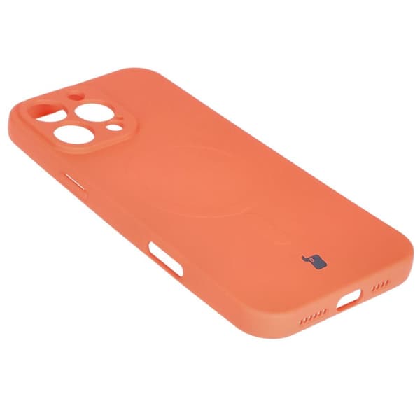 Bizon Silikone Magnetisk Cover til iPhone 16 Pro, Gulerod