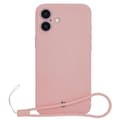 Miniatyrbillede 1 af 5: Bizon silikone-cover magnetisk til iPhone 16, lyserød