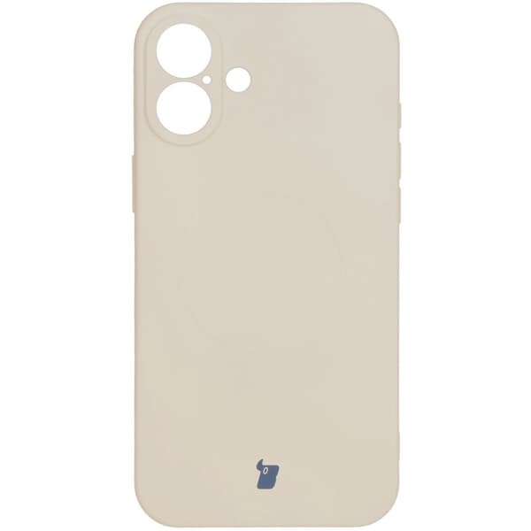 Bizon Magneettinen Silicone Case iPhone 16 Plus -suojakuori, beige