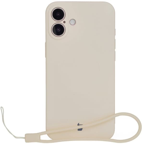 Bizon Magneettinen Silicone Case iPhone 16 Plus -suojakuori, beige