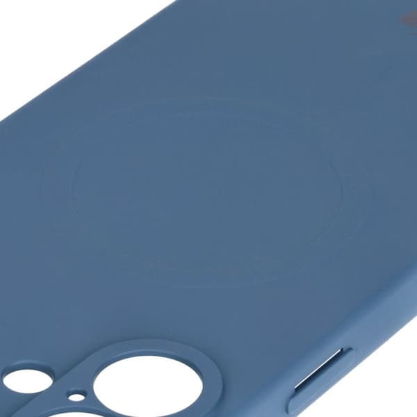 Bizon Magnetic -silikonikotelo iPhone 16 Plussalle, tummansininen