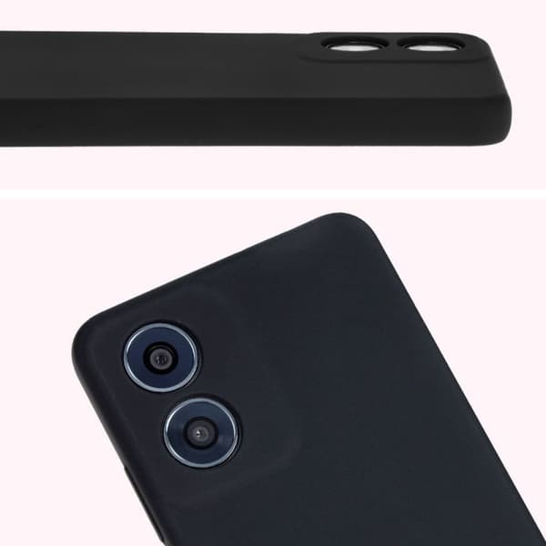 Bizon Soft Case Silikonskal till Motorola Moto G04, Svart