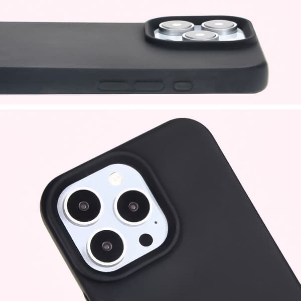 Bizon pehmeä suojakuori iPhone 16 Pro Maxille, musta