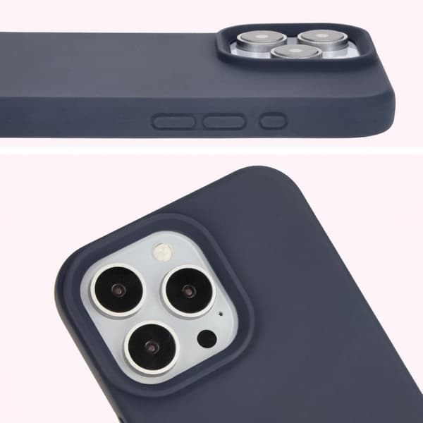 Bizon blødt cover til iPhone 16 Pro Max, mørkeblå