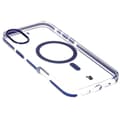 Pikkukuva 4 / 9: Bizon Case Marco magneettinen rengaskotelo iPhone 16:lle, läpinäkyvä ja sininen kehys