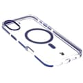 Miniatyrbillede 4 af 9: Bizon Case Marco Magnetisk Ring Cover til iPhone 16 Plus, Transparent med Blå Ramme