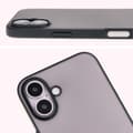 Pikkukuva 6 / 8: Bizon Angelo -kotelo iPhone 16:lle, savunpunainen ja mustalla kehyksellä