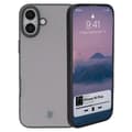 Pikkukuva 1 / 8: Bizon Angelo -kotelo iPhone 16 Plussalle, savunharmaa ja mustalla kehyksellä