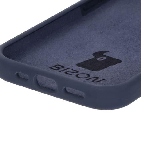 Bizon mjukt skal till iPhone 16 Pro, mörkblå