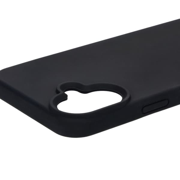 Bizon pehmeä suojakuori iPhone 16 Plussalle, musta