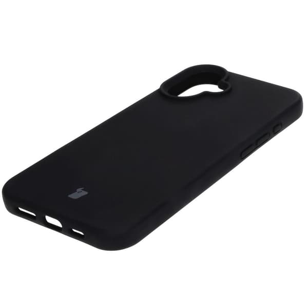 Bizon pehmeä suojakuori iPhone 16 Plussalle, musta