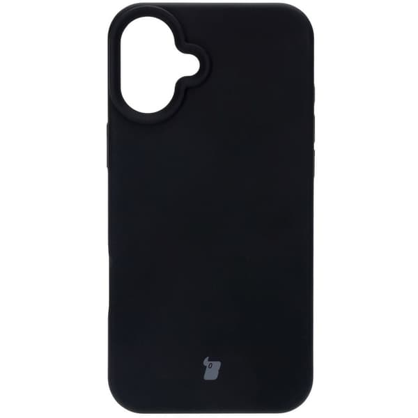 Bizon pehmeä suojakuori iPhone 16 Plussalle, musta