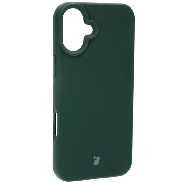 Bizon blødt cover til iPhone 16 Plus, mørkegrøn