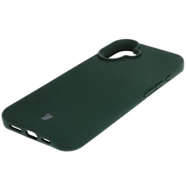 Bizon blødt cover til iPhone 16 Plus, mørkegrøn