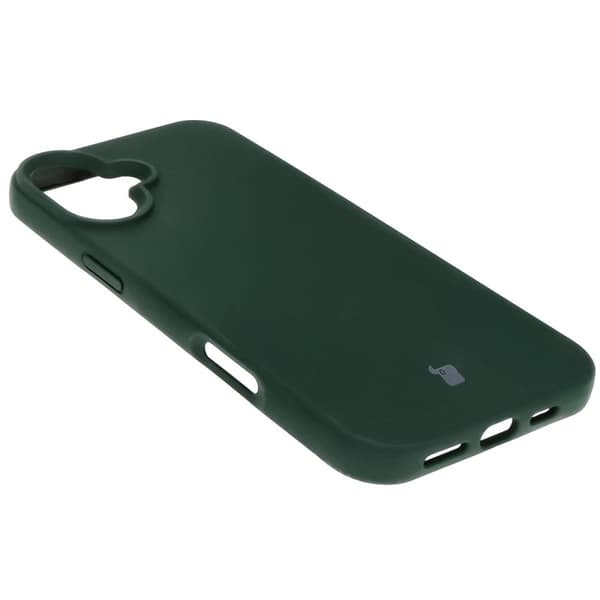 Bizon blødt cover til iPhone 16 Plus, mørkegrøn