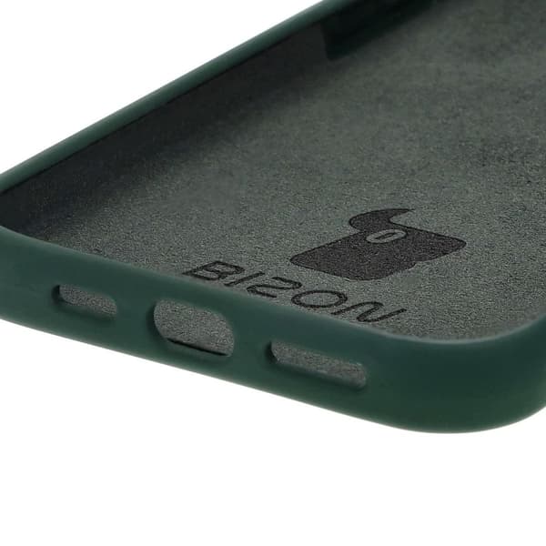 Bizon blødt cover til iPhone 16 Plus, mørkegrøn