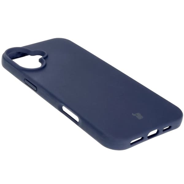 Bizon pehmeä suojakuori iPhone 16 Plussalle, tummansininen