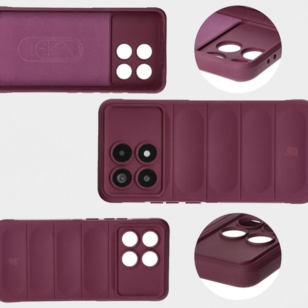 Bizon Cover Tur til Xiaomi Poco F6 Pro, mørkelilla